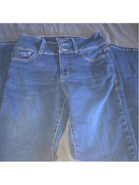 Women's Curve Appeal High Rise Skinny Jeans Blue Size 4